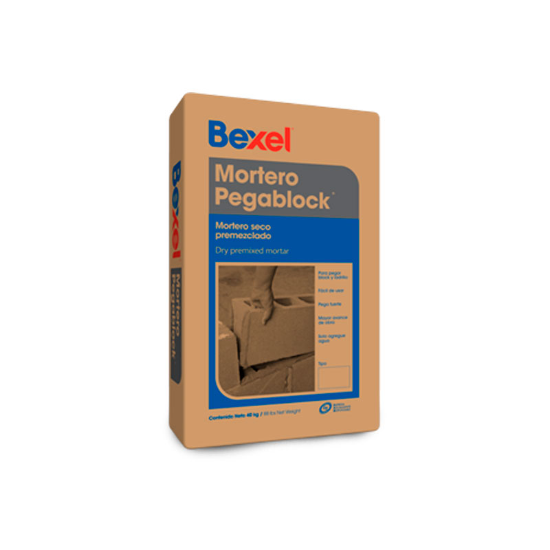 Mortero Bexel Pegablock Mezcla Seca